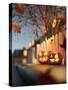 Halloween Street Decorations at Night-solarseven-Stretched Canvas