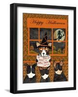 Halloween Tail of Dogie Witch Cheryl Bartley-Cheryl Bartley-Framed Giclee Print