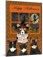 Halloween Tail of Dogie Witch Cheryl Bartley-Cheryl Bartley-Mounted Giclee Print