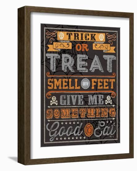 Halloween Talk I Orange-Pela Studio-Framed Art Print