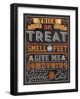 Halloween Talk I Orange-Pela Studio-Framed Art Print