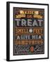 Halloween Talk I Orange-Pela Studio-Framed Art Print