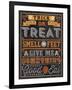 Halloween Talk I Orange-Pela Studio-Framed Art Print