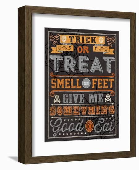 Halloween Talk I Orange-Pela Studio-Framed Art Print