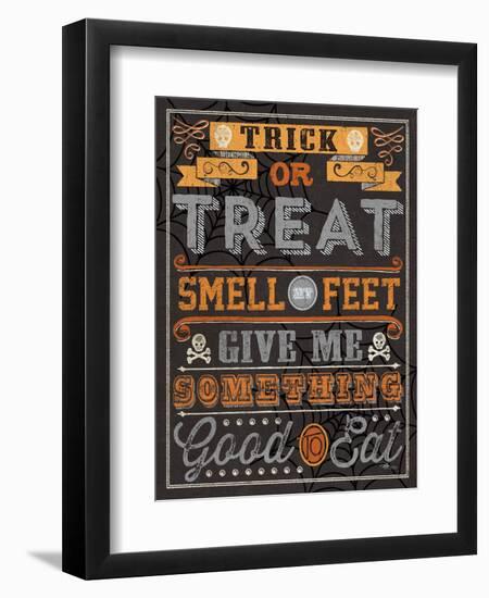 Halloween Talk I Orange-Pela Studio-Framed Art Print