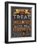 Halloween Talk I Orange-Pela Studio-Framed Art Print