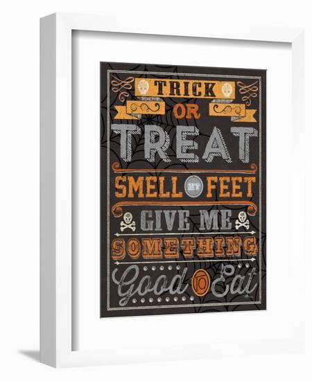 Halloween Talk I Orange-Pela Studio-Framed Art Print