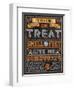 Halloween Talk I Orange-Pela Studio-Framed Art Print