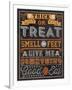 Halloween Talk I Orange-Pela Studio-Framed Art Print