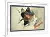 Halloween Torn Wall-Vintage Apple Collection-Framed Giclee Print