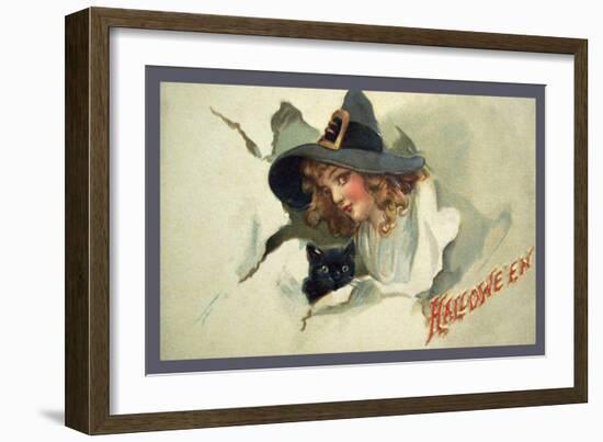 Halloween Torn Wall-Vintage Apple Collection-Framed Giclee Print