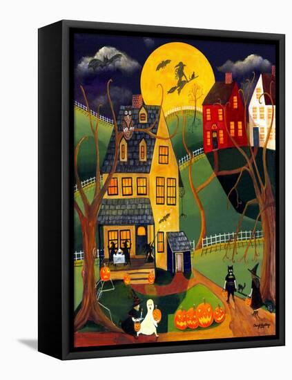 Halloween Trick or Treat-Cheryl Bartley-Framed Stretched Canvas