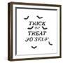 Halloween Typography II-Laura Marshall-Framed Art Print
