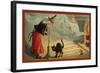 Halloween Witch and Cat-Vintage Apple Collection-Framed Giclee Print