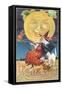 Halloween, Witch and Moon-null-Framed Stretched Canvas