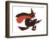 Halloween, Witch Silhouette-null-Framed Art Print