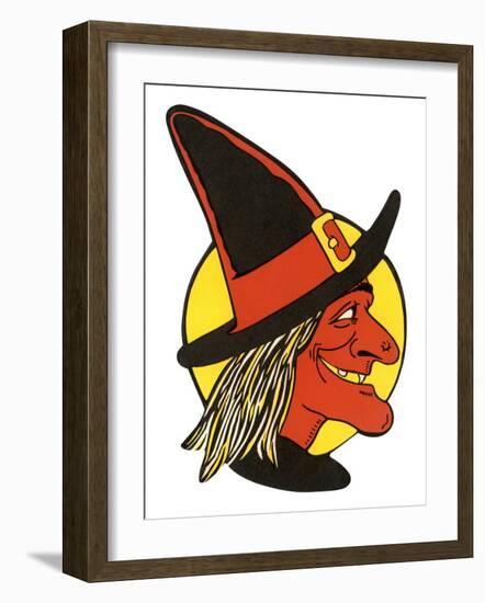 Halloween Witch-null-Framed Art Print