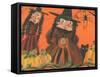 Halloween Witches & Spider-sylvia pimental-Framed Stretched Canvas