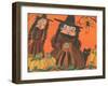 Halloween Witches & Spider-sylvia pimental-Framed Art Print