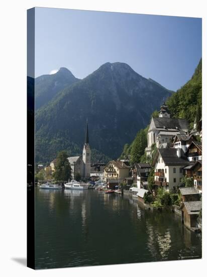 Hallstatt and Hallstatter See, Salzkammergut, Austria-Demetrio Carrasco-Stretched Canvas