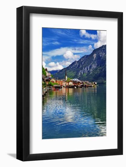 Hallstatt - Beautiful Alpine Village-Maugli-l-Framed Photographic Print