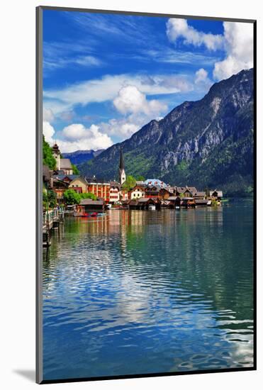 Hallstatt - Beautiful Alpine Village-Maugli-l-Mounted Photographic Print