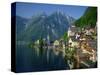 Hallstatt Beside the Lake, in Morning Light, Near Salzburg in the Salzkammergut, Austria-null-Stretched Canvas