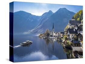 Hallstatt, Hallstatter Lake, Salzkammergut, Austria, Europe-P. Widmann-Stretched Canvas