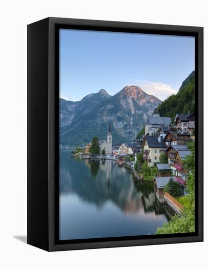 Hallstatt, Hallstattersee, Oberosterreich, Upper Austria, Austria-Doug Pearson-Framed Stretched Canvas