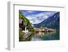 Hallstatt - Small Scenic Village in Alps, Austria-Maugli-l-Framed Photographic Print