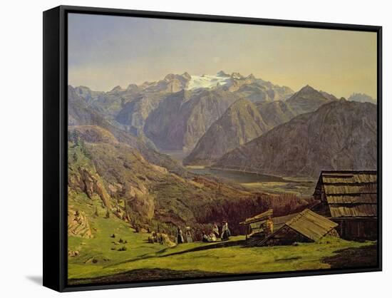 Hallstatter-See-Ferdinand Georg Waldmuller-Framed Stretched Canvas