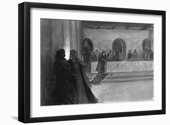 Hallucination of Macbeth During the Feast, 1909-J Simont-Framed Giclee Print