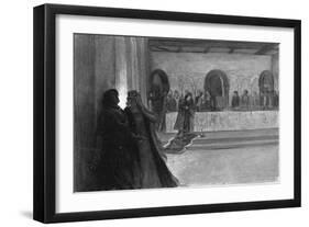Hallucination of Macbeth During the Feast, 1909-J Simont-Framed Giclee Print