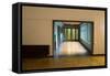 Hallway in Office Building-Nathan Wright-Framed Stretched Canvas