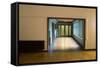 Hallway in Office Building-Nathan Wright-Framed Stretched Canvas