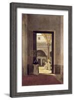 Hallway of a Dominican Convent-Giuseppe Abbati-Framed Art Print