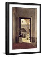 Hallway of a Dominican Convent-Giuseppe Abbati-Framed Art Print