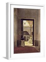 Hallway of a Dominican Convent-Giuseppe Abbati-Framed Art Print