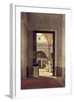 Hallway of a Dominican Convent-Giuseppe Abbati-Framed Art Print