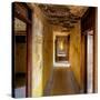 Hallway of an Abandoned Building in Butte, Montana-James White-Stretched Canvas