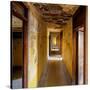 Hallway of an Abandoned Building in Butte, Montana-James White-Stretched Canvas