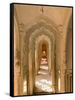 Hallway of The Palace of the Winds, India-Walter Bibikow-Framed Stretched Canvas