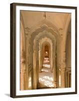 Hallway of The Palace of the Winds, India-Walter Bibikow-Framed Premium Photographic Print