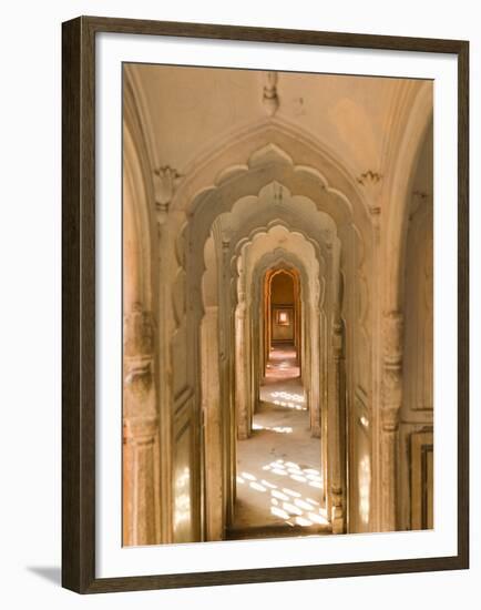Hallway of The Palace of the Winds, India-Walter Bibikow-Framed Premium Photographic Print