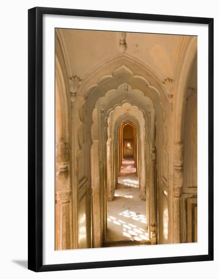 Hallway of The Palace of the Winds, India-Walter Bibikow-Framed Premium Photographic Print