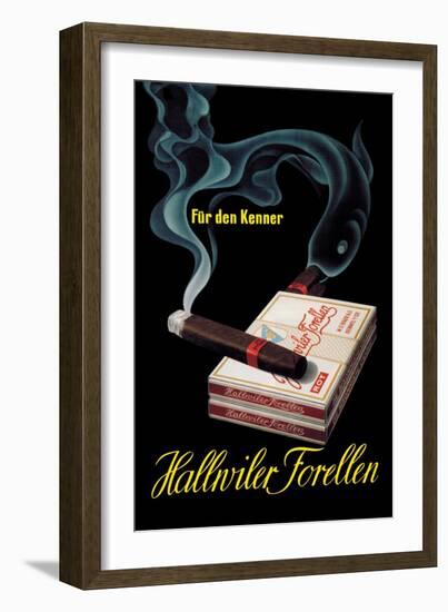 Hallwiler Forellen Cigars-Fritz Meyer Brunner-Framed Art Print