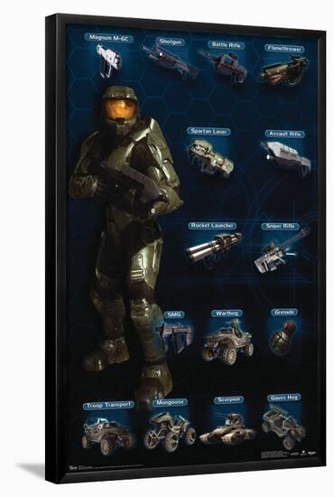 Halo 3 - Chart - Humanity-Trends International-Framed Poster