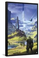 Halo Infinite - Master Chief Valley-null-Framed Standard Poster