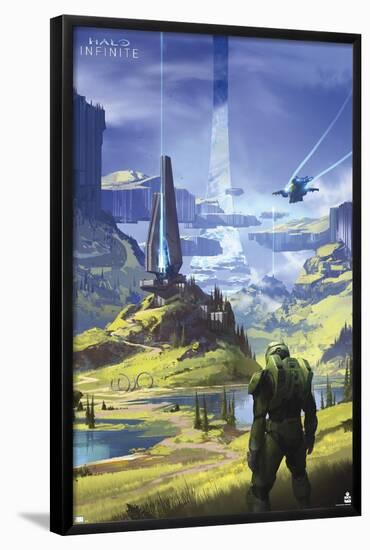 Halo Infinite - Master Chief Valley-null-Framed Standard Poster