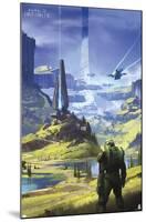 Halo Infinite - Master Chief Valley-null-Mounted Standard Poster